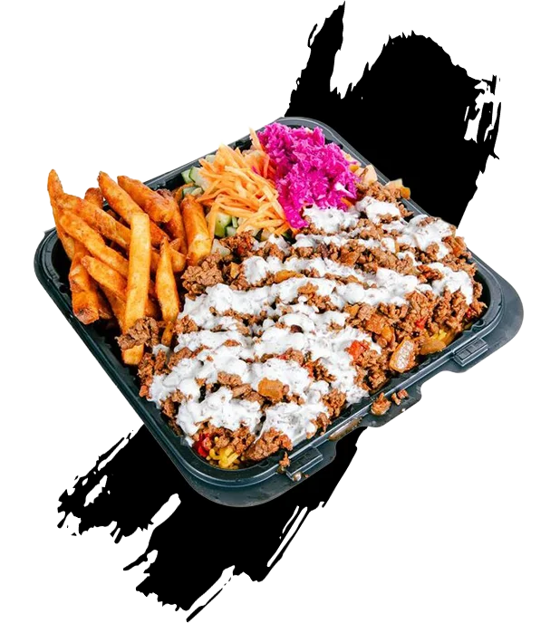 Blazin chicken and gyro platter